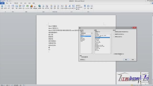 word2010如何使用域