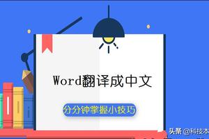 word中翻译