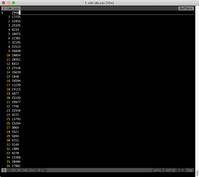 vim 列编辑模式