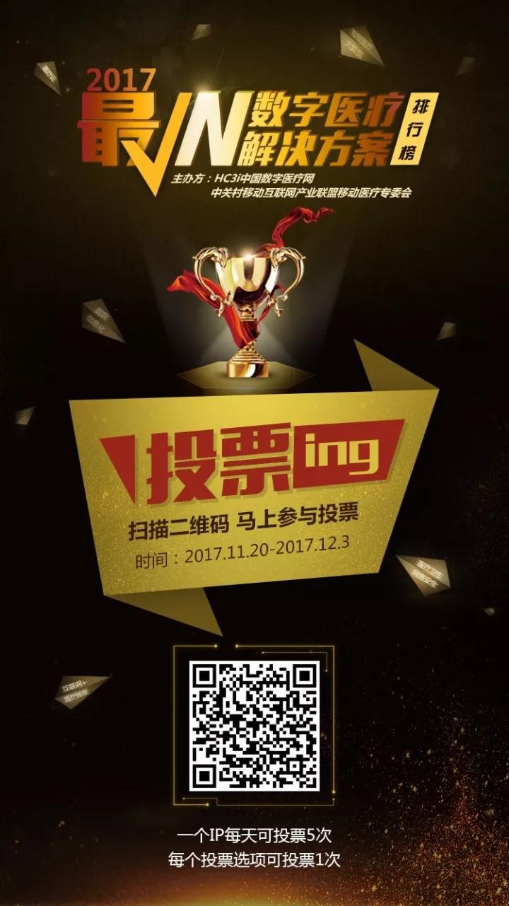 “2017最IN数字医疗解决方案”投票正式启动！