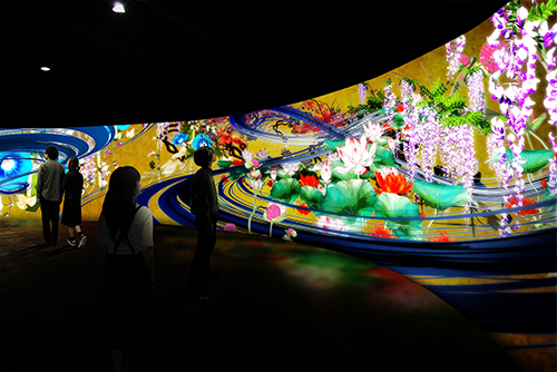 NEC“用目光开花”艺术展:AI技术感知视线
