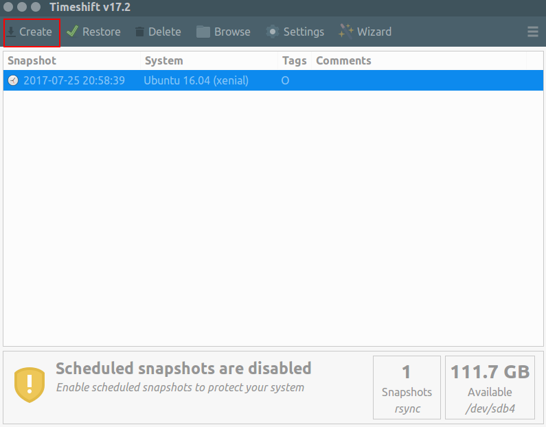 timeshift备份你的Linux系统
