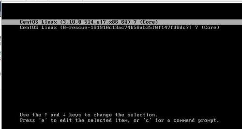 CentOS7.3破解root密码