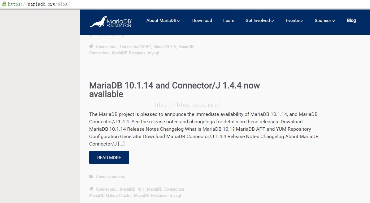 centos7 下安装mariadb10