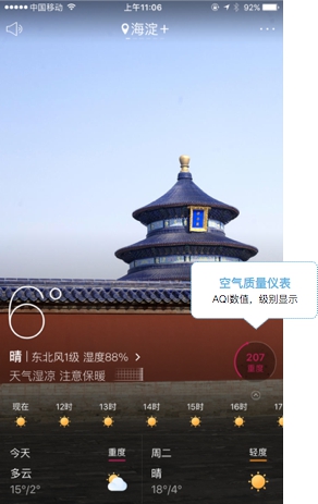 冬季健康出行的保障 天气通APP“空气显微镜”全新升级
