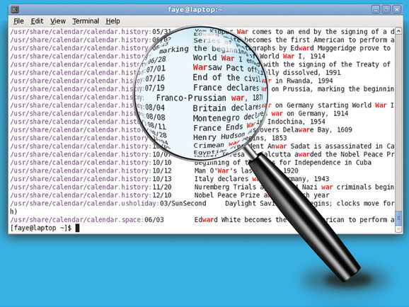 Linux中用 grep 命令从文件中搜索并显示文件名