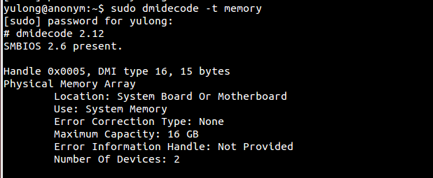 Linux如何通过命令查看服务器的内存条使用情况