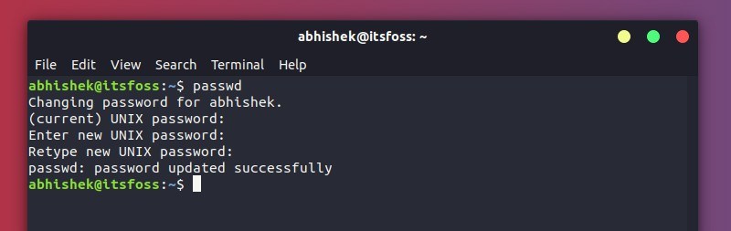 Ubuntu 下如何修改用户密码