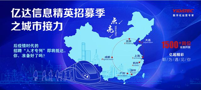 亿达信息打造数字化人才“专列”,启动全国精英招募接力赛