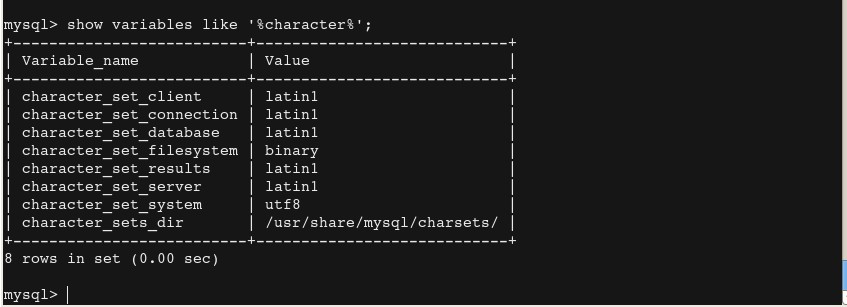 修改Linux下MySQL编码