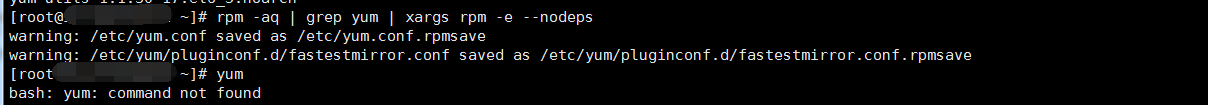 Linux系统yum卸载重装