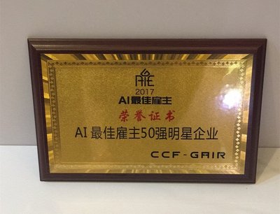 2017AI最佳雇主 大华乐橙强势荣登50强