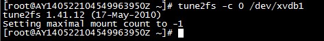 Linux服务器关闭磁盘自检