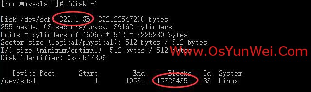Linux下使用fdisk扩大分区容量