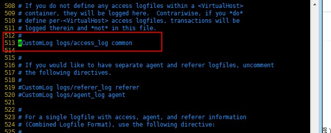 Linux设置了httpd.conf后日志产生文件过多