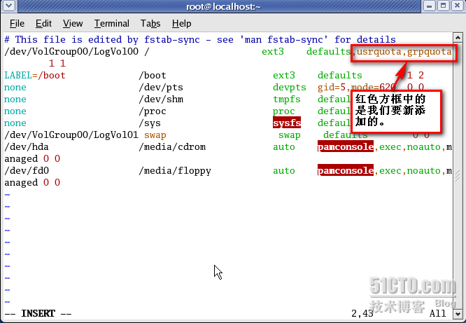 linux的磁盘配额