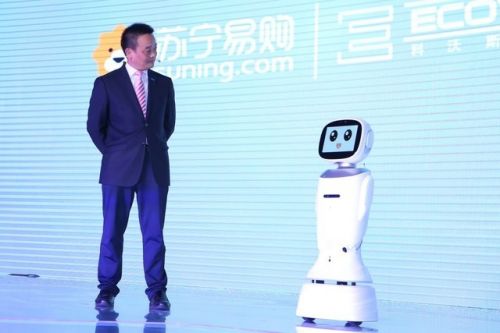 科沃斯机器人登陆苏宁 开启智慧零售新高度