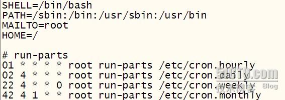 LINUX中的周期性进程cron原理及使用详解