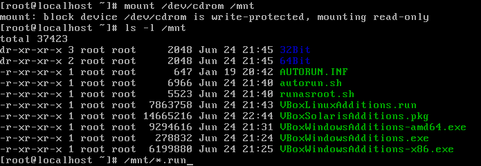 VirtualBox下安装Linux的增强功能(鼠标无缝切换等)