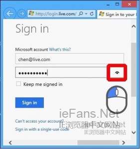 Windows8系统IE10如何显示密码