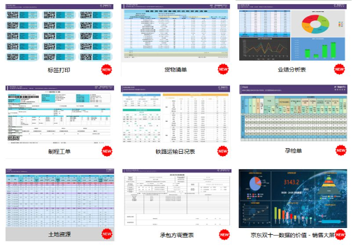 【重大更新】葡萄城报表模板库新增21张报表模板，加入报表导出功能！