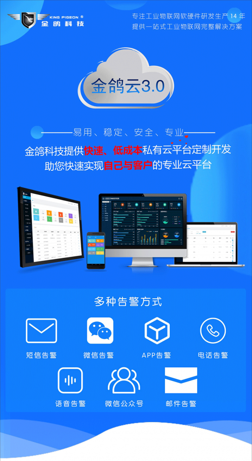 PLC远程监测网关、4G路由器无线网关,金鸽科技提供的物联网云平台定制研发