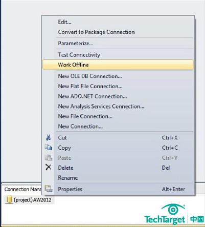 SSIS 2012:离线连接管理器功能