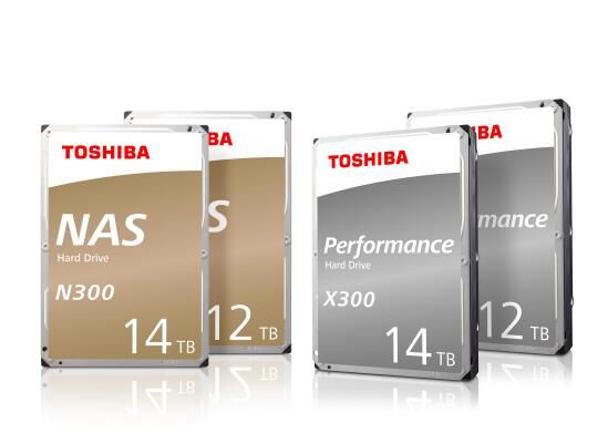 东芝N300 NAS/X300内置硬盘推出12TB和14TB大容量