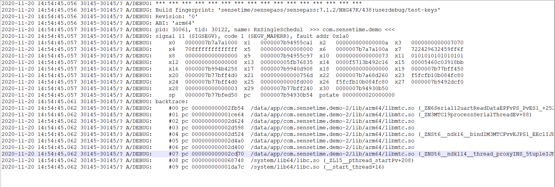 Android NDK 开发Jni 遇到Fatal 崩溃错误后,怎么定位crash的位置