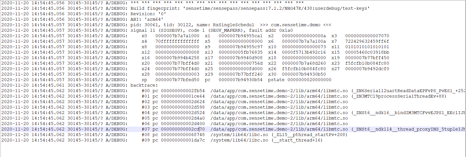 Android NDK 开发Jni 遇到Fatal 崩溃错误后，怎么定位crash的位置