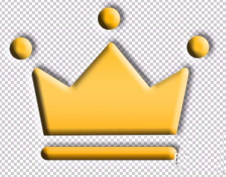 ps怎么设计一个金色的皇冠图标?