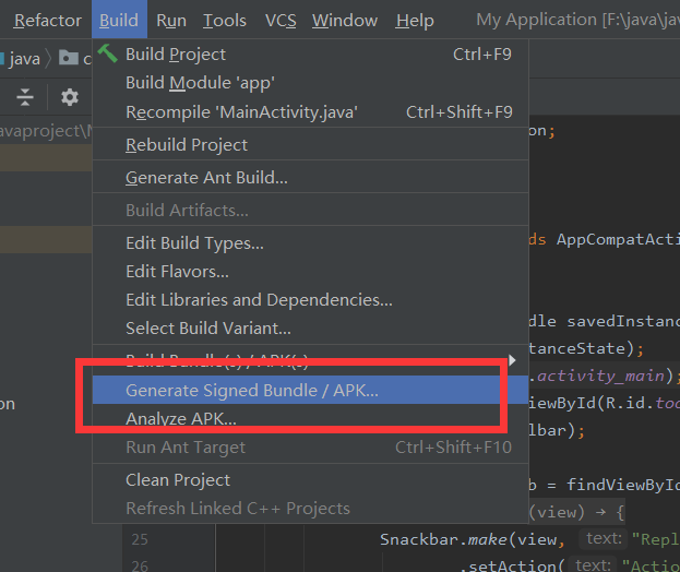 详细步骤说明 IntelliJ IDEA 如何导出安卓(Android)apk文件