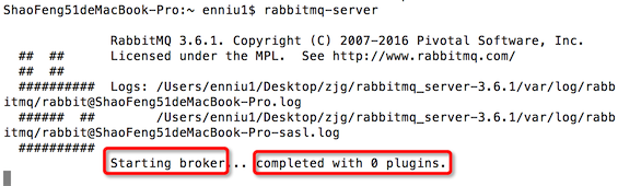第二章 rabbitmq在mac上的安装
