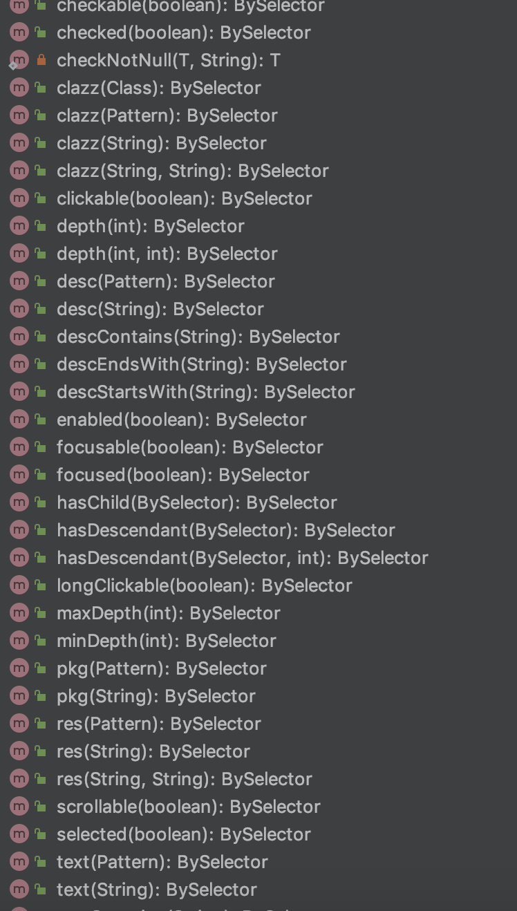 Android之UI Automator框架源码分析(第X篇:BySelector相关功能介绍)