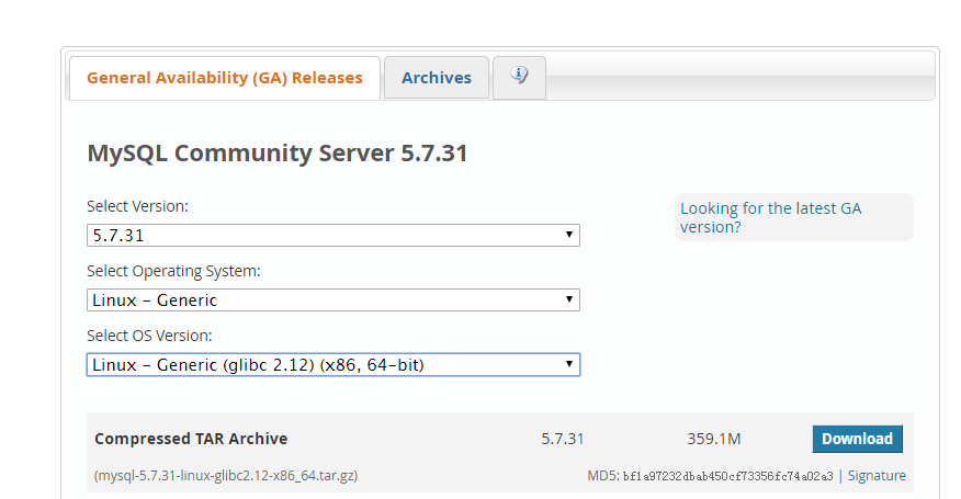 Linux非root用户安装mysql5.7