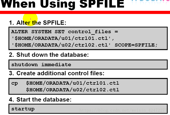 Oracle学习之备份控制文件讲解