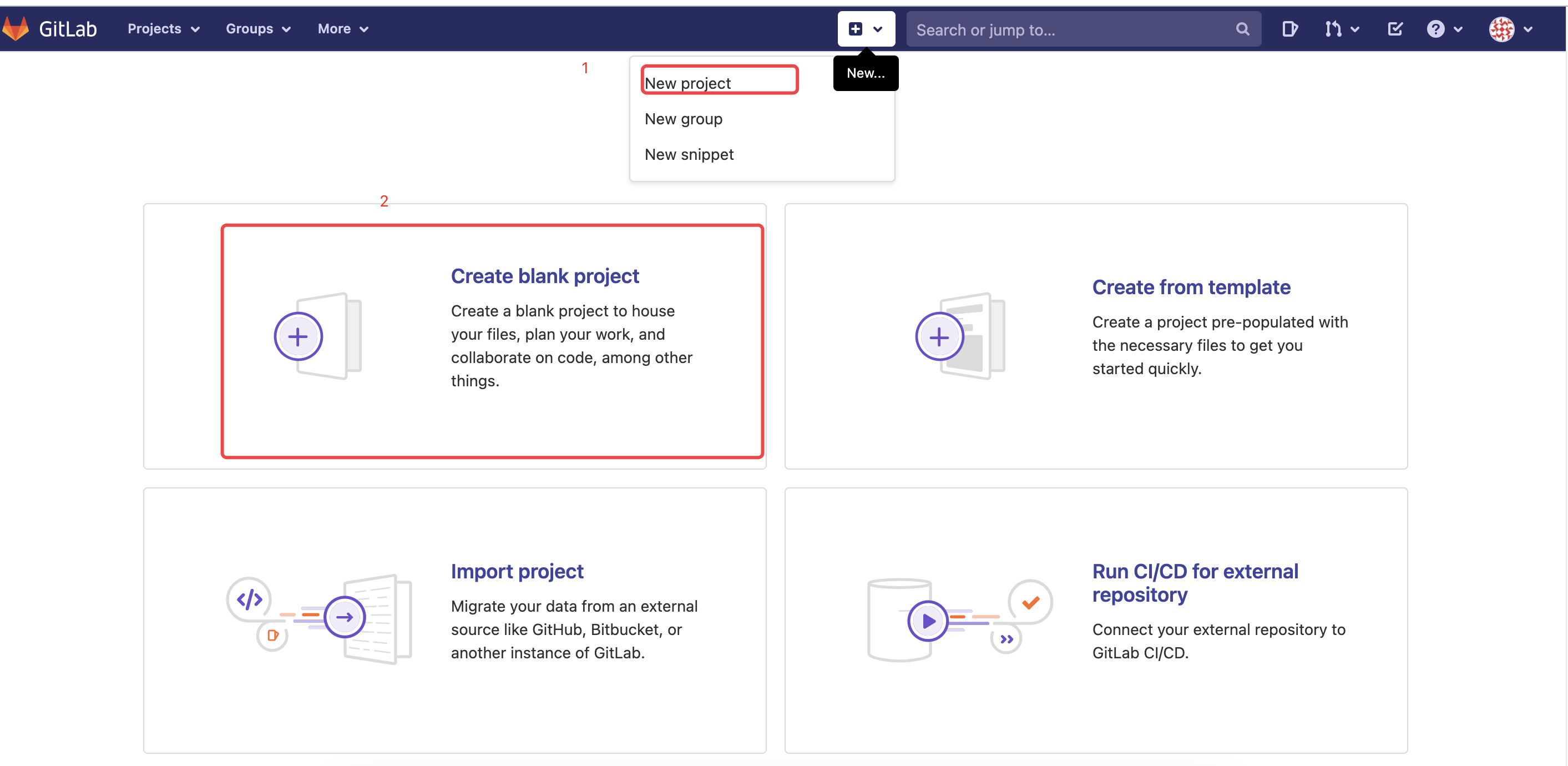 上传项目到gitlab