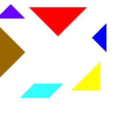 flash绘制七巧板拼合的动画效果