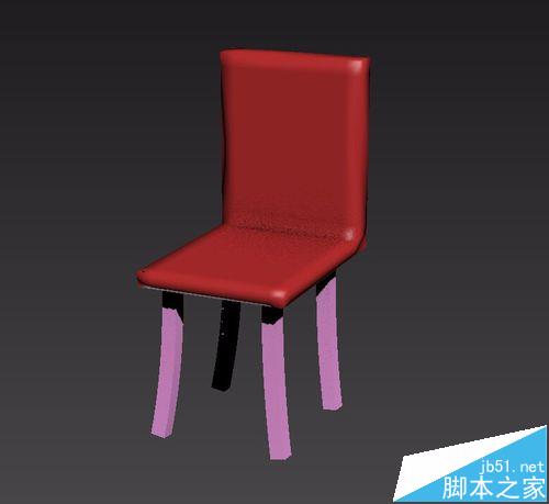 3dsmax怎么制作红色靠背的椅子?