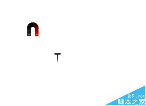 flash怎么制作磁铁吸钉子的动画?