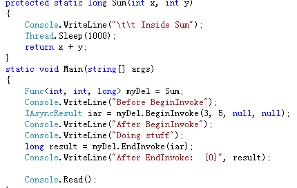 c# 使用异步编程的方法