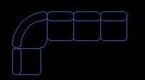 CAD怎么绘制一组沙发? CAD绘制家具图的教程