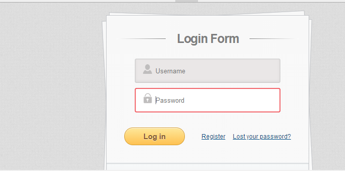 html+css3实现的登录界面