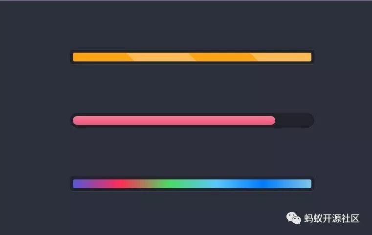 CSS3实现彩色进度条动画的示例