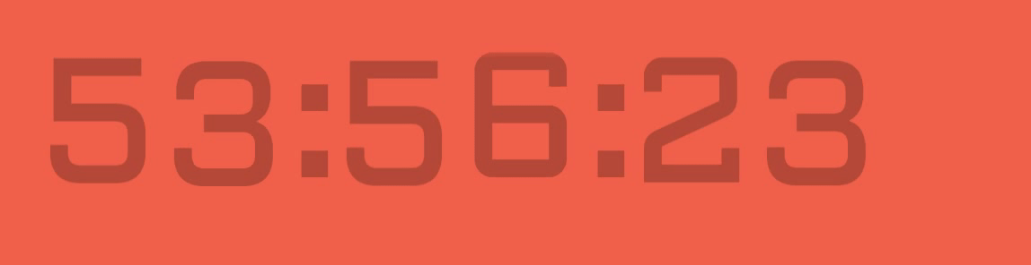 CSS3 实现倒计时效果