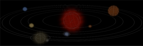 css3加js做一个简单的3D行星运转效果实例代码