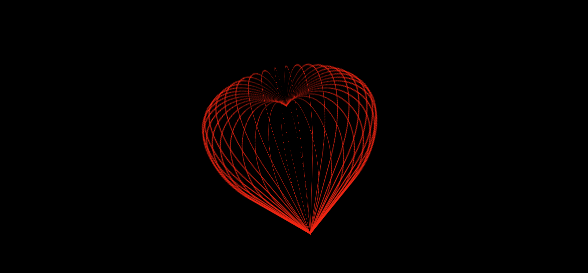 HTML5制作3D爱心动画教程 献给女友浪漫的礼物