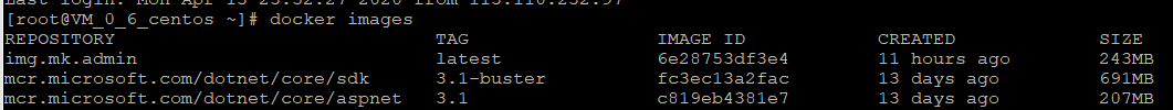 Docker 常用命令（.NET Core示例）