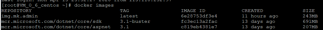 Docker 常用命令(.NET Core示例)