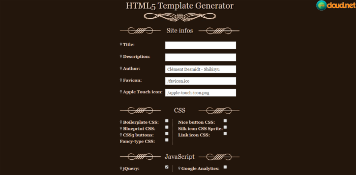推荐WEB开发者最佳HTML5和CSS3代码生成器